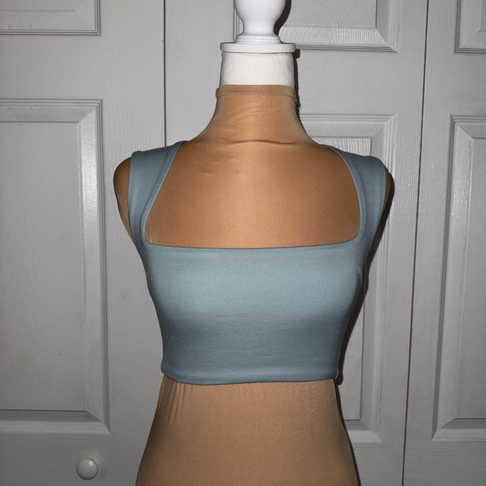 Guizo Celestial Stretch Top‎ in Light Blue Size XXS NWOT